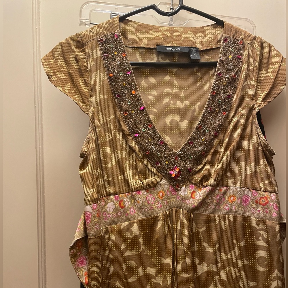 Silk midi dress - Picture 3 of 7